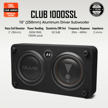 CLUB 1000SSL - 10” Shallow Mount Subwoofer