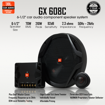 GX 608C - 6.5 Inch 2-Way Component Speaker