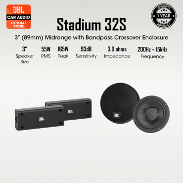 STADIUM 32S -  Stadium Series 3" Midrange Car Speakers